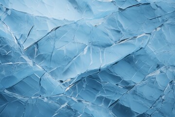 Close up shot of a glaciers blue crevasses Generative Ai