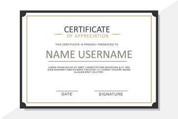 Simple Elegant certificate