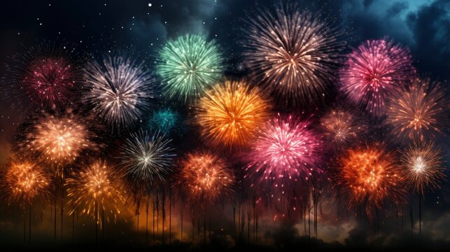 Collection Colorful Festive Eight Fireworks , Wallpaper Pictures, Background Hd