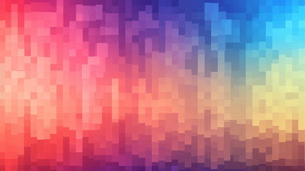 Perfect Pixel art Dithering gradient color - obrazy, fototapety, plakaty