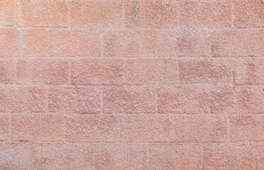 Dirty old cinder block brick wall texture background. Old rough and grunge texture wall. Texture of cement bricks wall. Vintage ancient surface backdrop.