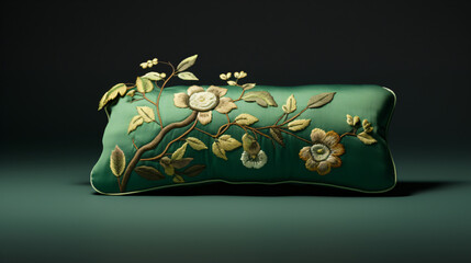 3d rendering of a green pillow