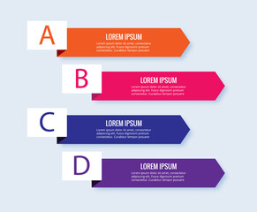 steps business infographic template vector design