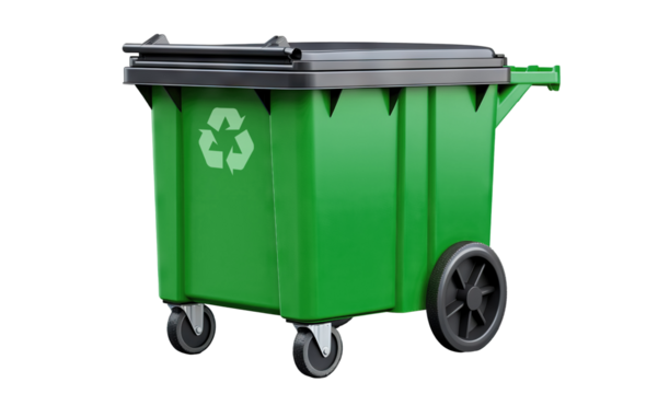 Outdoor garbage bin, cut out