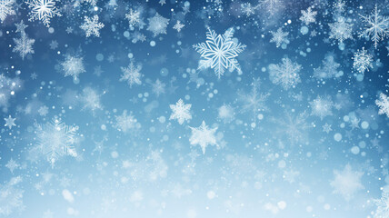 Fototapeta premium Perfect Winter Background with Snowflakes Snowy Christmas Beauty