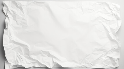 Blank white crumpled paper poster texture background