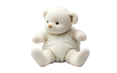 Realistic Baby Soft Toy Imagery on a Clear Surface or PNG Transparent Background.