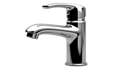 Capturing Realistic Faucet Realism on a Clear Surface or PNG Transparent Background.