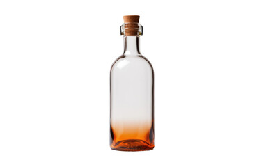 Realistic Bottle Imagery on a Clear Surface or PNG Transparent Background.