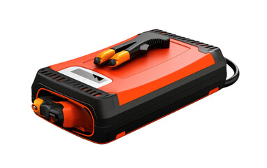Realistic Jump Starter Presentation on a Clear Surface or PNG Transparent Background.