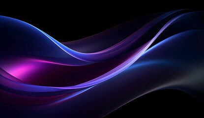 abstract purple blue backgrounds on a black background, in the style of colorful curves, soft and dreamy atmosphere, photobashing, vibrant colorscape, macro zoom, moebius, rim light