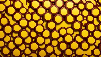abstract background with hexagons. abstract metal background. AI Generated