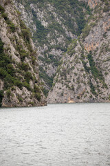 Vezirkopru canyon. Touristic canyon located on the Kızılırmak river. Also known as Sahinkaya Canyon