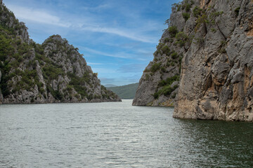 Vezirkopru canyon. Touristic canyon located on the Kızılırmak river. Also known as Sahinkaya Canyon