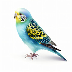 Budgie Clipart isolated on white background