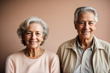 Healthy old age: elderly men and women love each other