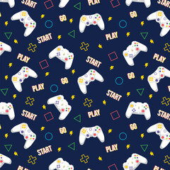 Video game controller seamless pattern