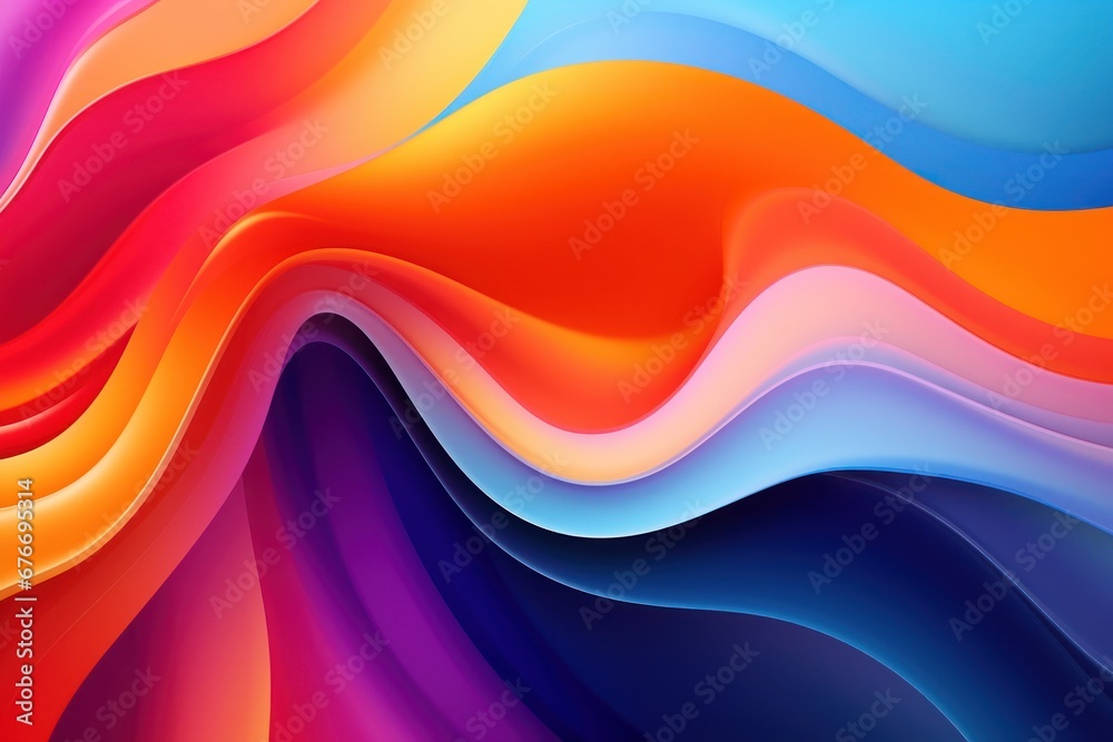 Poster Abstract multicolored background with luxury lines.