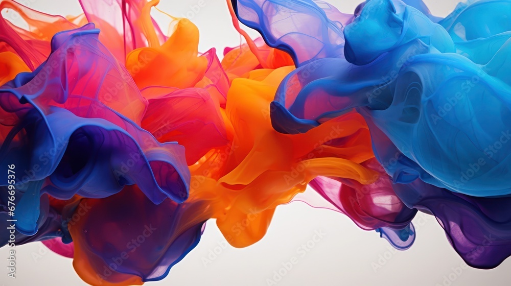 Poster Abstract multicolored background with luxury lines.