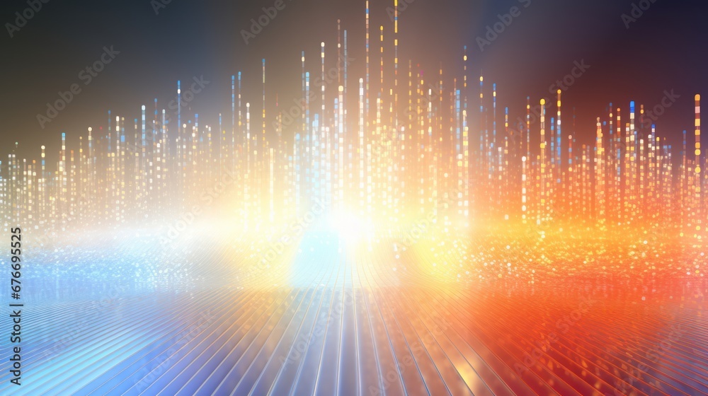 Poster Abstract futuristic architecture background of buildings and 3D renderings.
