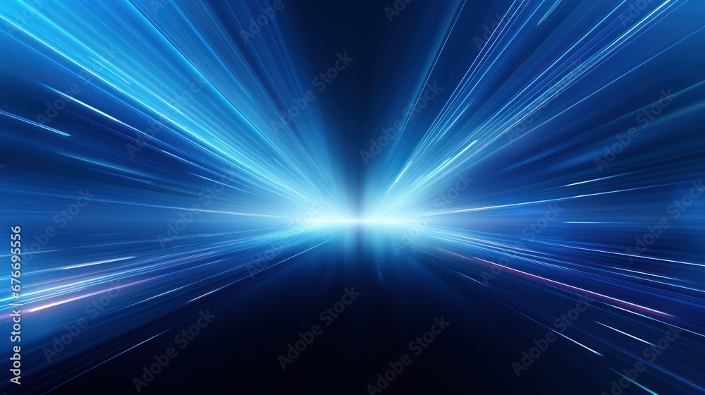 Poster abstract art, image of blue color with no texture.