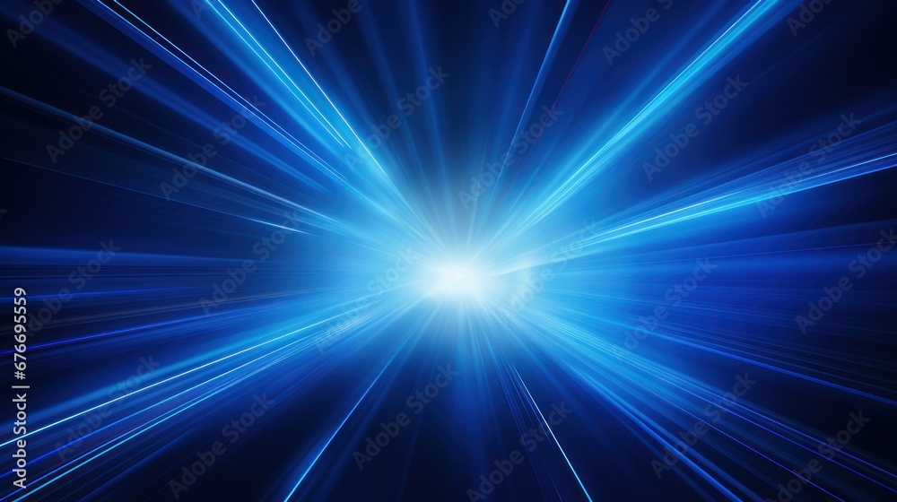 Poster abstract art, image of blue color with no texture.