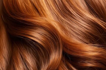 Fototapeta premium Glamour in waves. Shiny brown haircare excellence. Stylish mane. Fashionable hairstyle textures. Luxury locks. Healthy and vibrant brown hair