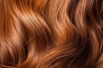 Fototapeta premium Glamour in waves. Shiny brown haircare excellence. Stylish mane. Fashionable hairstyle textures. Luxury locks. Healthy and vibrant brown hair