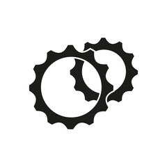 Settings vector icon. gear  illustration sign. For web sites our mobile. Mechanics symbol or logo.