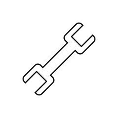 Wrench icon vector. Repair illustration sign. Workshop symbol. Tool logo.