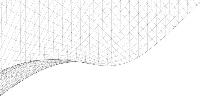 abstract geometric surface wave 3d