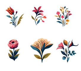 Free flowers vector design, eps file