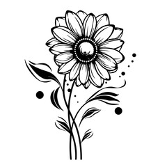 flower, vector, floral, nature, illustration, leaf, design, plant, flowers, pattern, decoration, art, spring, vintage, drawing, bouquet, flora, summer, blossom, element, ornament, card, wallpaper, sty