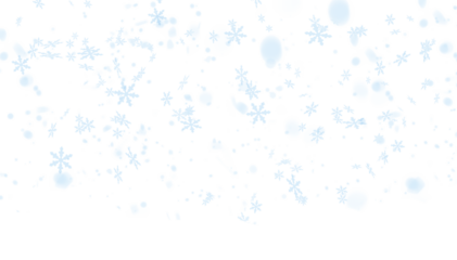 snowfall isolated on transparent background 