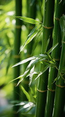 Fototapeta na wymiar green bamboo forest