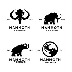 Mammoth logo icon design icon illustration - obrazy, fototapety, plakaty