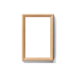 Blank empty picture frame mock-up. Artwork template in interior design