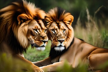 Fototapeta premium portrait of a lion