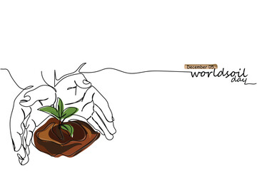 World Soil Day and its campaign "Soils: Where food begins" aims to raise awareness of the importance of maintaining healthy ecosystems and human well-being. soil management and health awareness art.