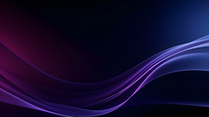 Abstract 3D Background of Curves and Swooshes in dark purple Colors. Elegant Presentation Template