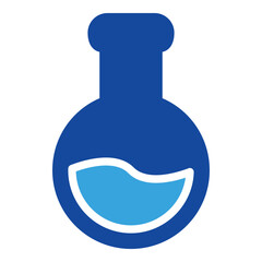 chemical bottle icon glyph style