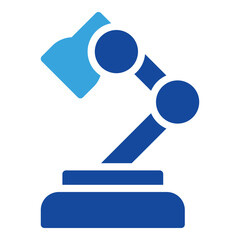 lamp desk icon glyph style