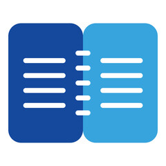 open book icon glyph style