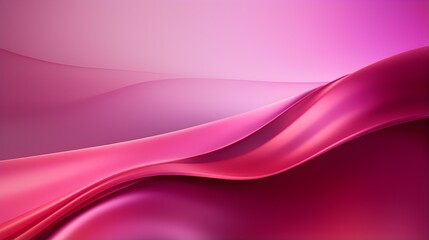 Abstract 3D Background of Curves and Swooshes in fuchsia Colors. Elegant Presentation Template