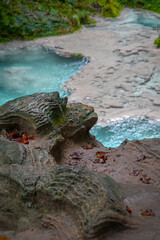 Route through the Source of Urederra. Navarre. Spain