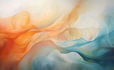 Ephemeral, abstract representation of passing time through fading colors and vanishing forms.