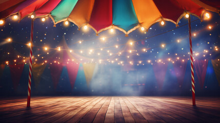 Colorful multi colored circus tent background