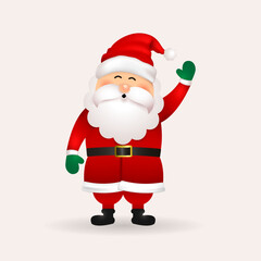 Happy santa claus vector design