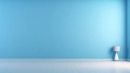 Blue background for product shots, studio lighting, product stand, copy space for text, minimalist, beautiful display