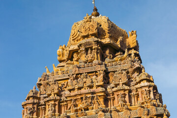 Ganapathi temple inside the Brihadeeswara Temple or Big Temple in Thanjavur, Tamil Nadu - India	
